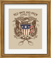 Framed Red, White & Brew