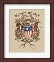 Framed Red, White & Brew