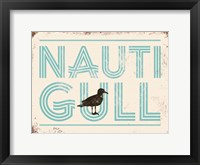 Nauti Gull Framed Print