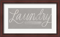 Framed Laundry Chalkboard - Gray
