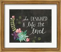 Framed She Designed a Life She Loved