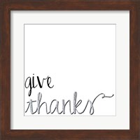 Framed Give Thanks