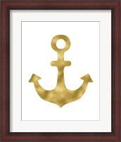 Framed Gold Anchor