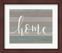 Framed Rustic Home Script