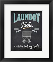 Framed Laundry Sucks