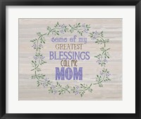 Framed Mom's Blessings