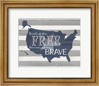 Framed Map of the Free
