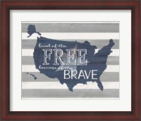 Framed Map of the Free