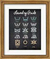 Framed Laundry Guide