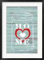 Framed Home Mason Jar