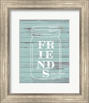 Framed Friends Mason Jar