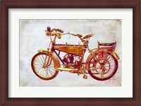 Framed Vintage Motorcycle