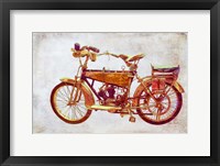 Framed Vintage Motorcycle