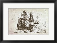 Primitive Frigate II Framed Print