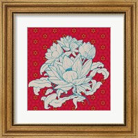 Framed Lotus Bouquet I