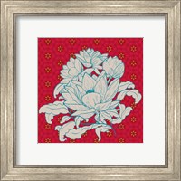 Framed 'Lotus Bouquet I' border=