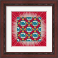 Framed Lotus Tile Colored