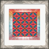 Framed 'Lotus Tile Color I' border=
