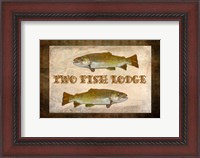 Framed Tow Fish Lodge II