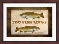 Framed Tow Fish Lodge II