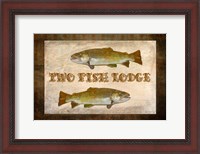 Framed Tow Fish Lodge II