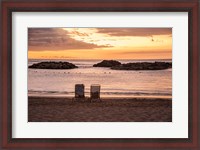Framed Sunset on The Beach II