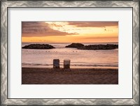 Framed Sunset on The Beach II