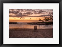 Framed Sunset on The Beach