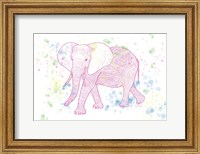 Framed Happy Mama Elephant