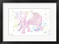 Happy Mama Elephant Framed Print