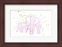Framed Happy Elephant