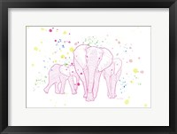 Framed Happy Elephant
