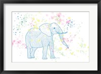 Framed Happy Elephant II
