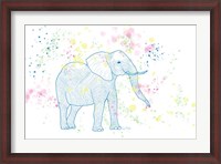 Framed Happy Elephant II