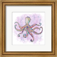 Framed 'Octopus Flower Garden' border=