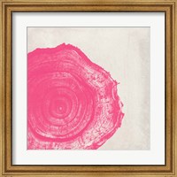 Framed Tree Stump Hot Pink