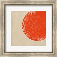 Framed Tree Stump Tangerine