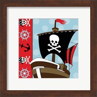 Framed 'Ahoy Pirate Boy V' border=