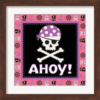 Framed 'Ahoy Pirate Girl III' border=