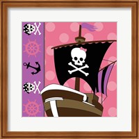 Framed 'Ahoy Pirate Girl V' border=