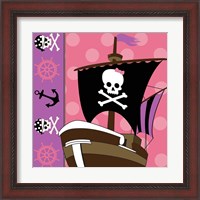 Framed 'Ahoy Pirate Girl V' border=