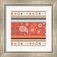 Framed Boho Chic Rust VII