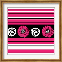 Framed Bold Pink Flower II