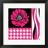 Framed Bold Pink Flower IX
