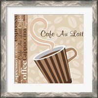 Framed 'Cafe Au Lait Cocoa Latte IX' border=