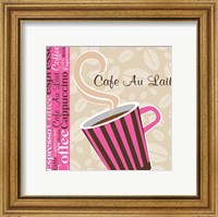 Framed 'Cafe Au Lait Cocoa Punch I' border=