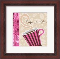 Framed 'Cafe Au Lait Cocoa Punch I' border=