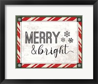 Words Christmas I Framed Print