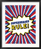 Framed Superheroes Rule