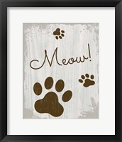 Meow! Framed Print